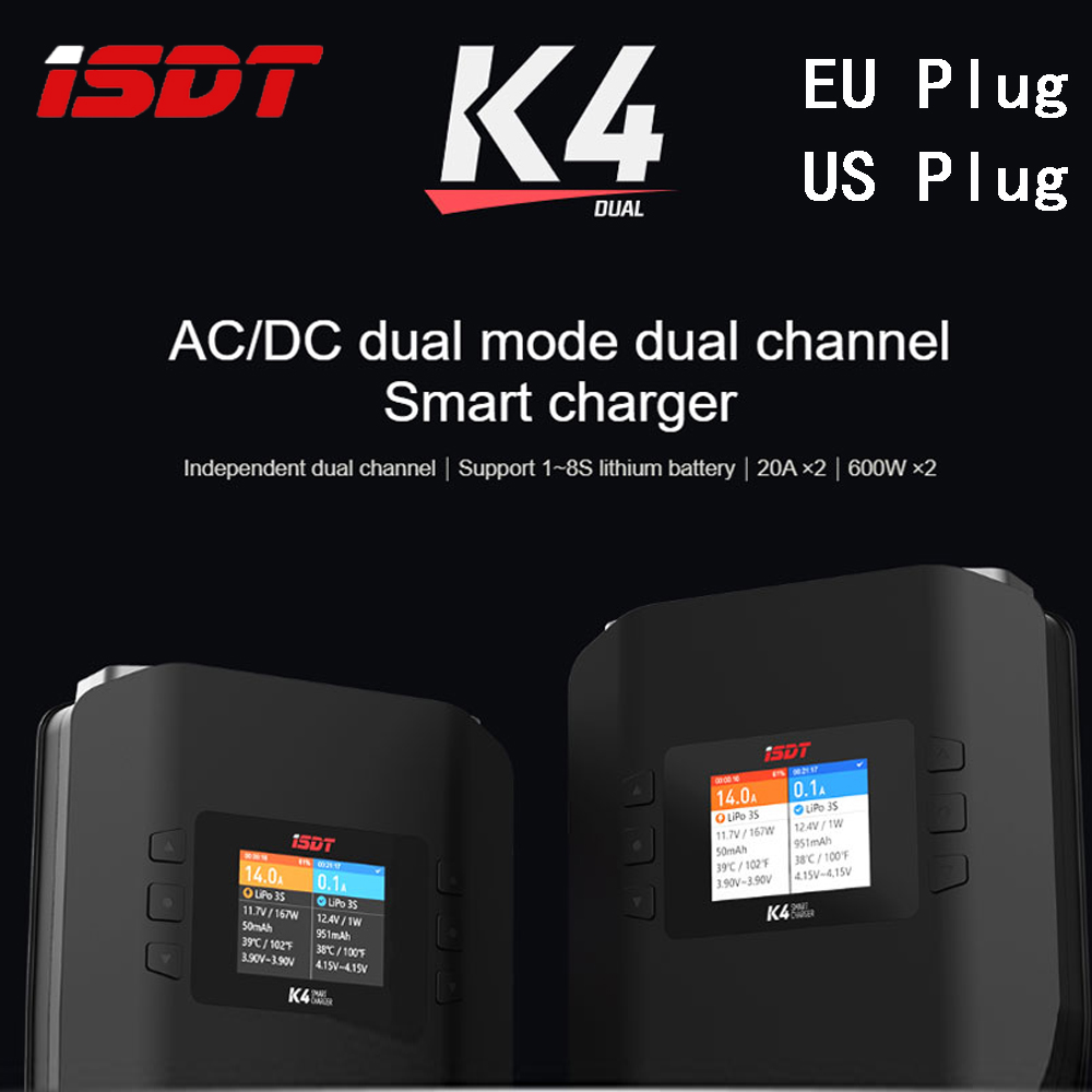 Isdt K4 Dual Lipo Charger - ISDT K4 1 ~ 8S Pengisi