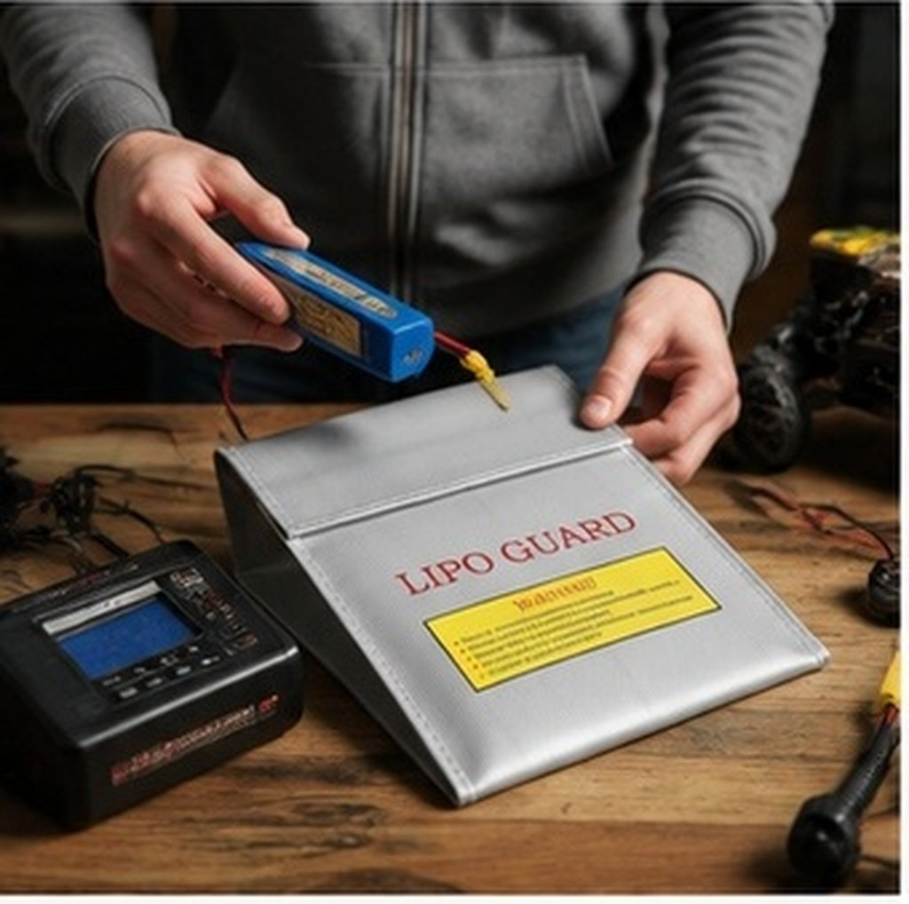 Lipo Battery Fireproof Safety Charge Box - Tas Pengaman Tahan Api untuk Baterai
