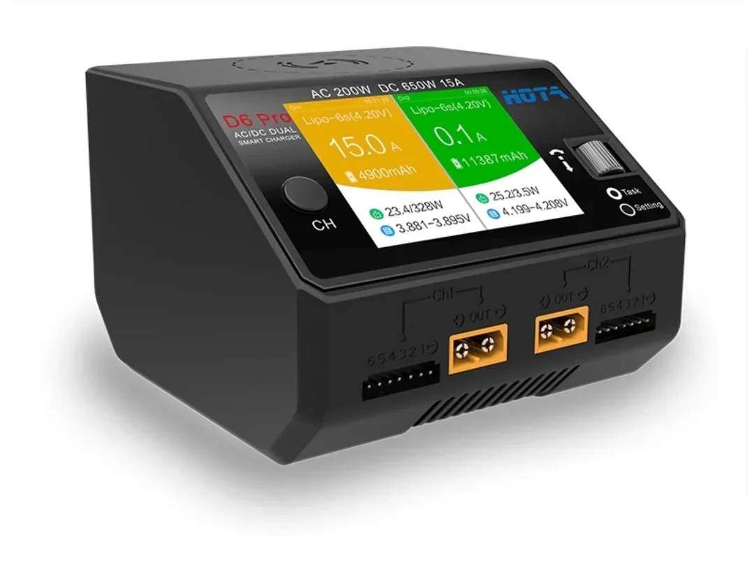 HOTA D6 Pro Pengisi Daya Cerda - Hota D6 Pro Dual Lipo Charger ulasan dan harga
