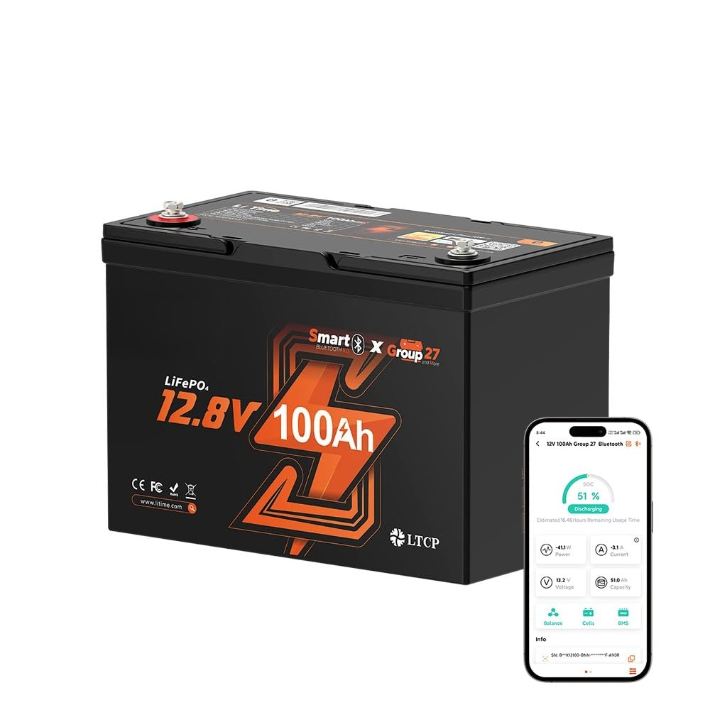 Baterai LiFePO4 12V 100Ah, Bat - Lifepo4 12V 100Ah Bms Bluetooth ulasan dan harga