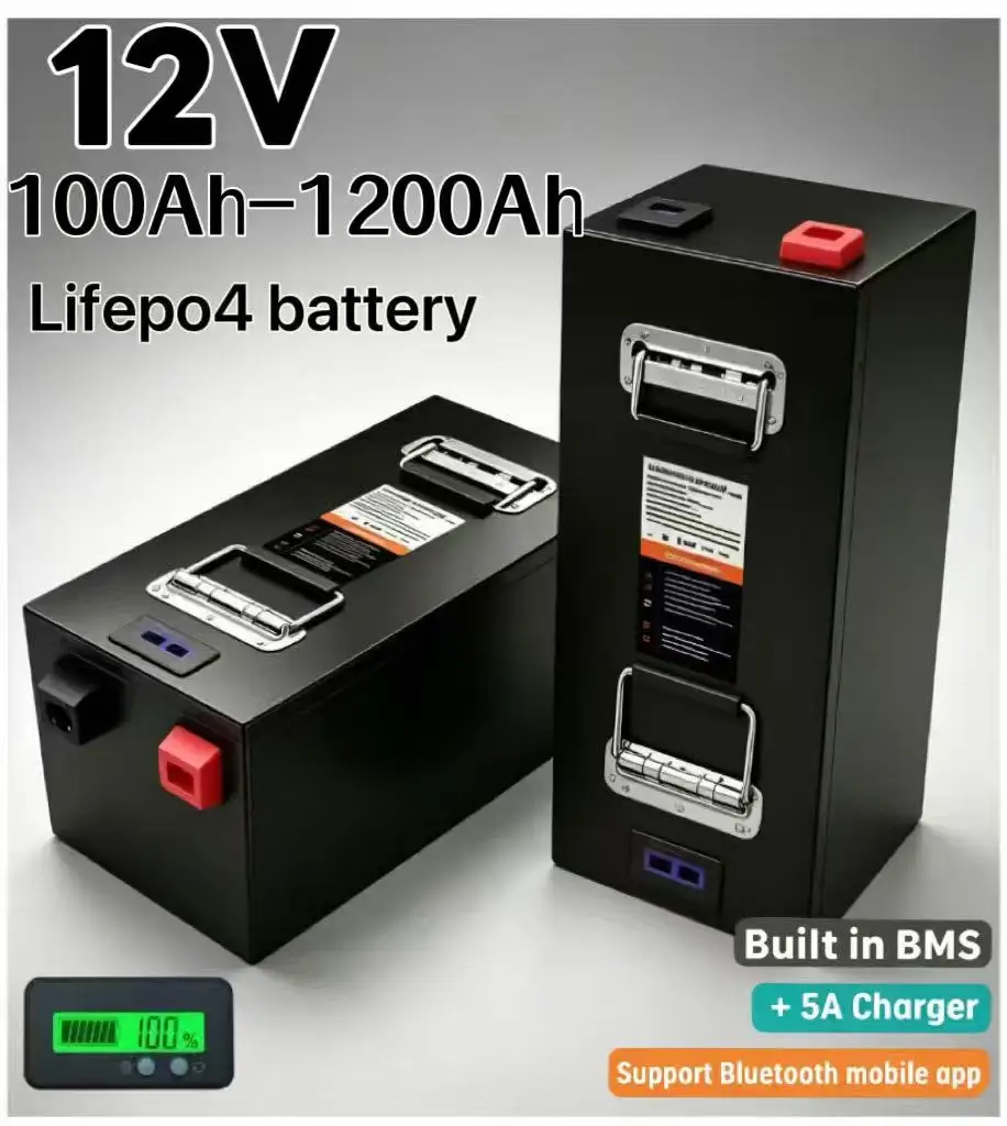 Baterai lithium LiFePO4 12V ka - Lifepo4 12V 100Ah Bms Bluetooth ulasan dan harga