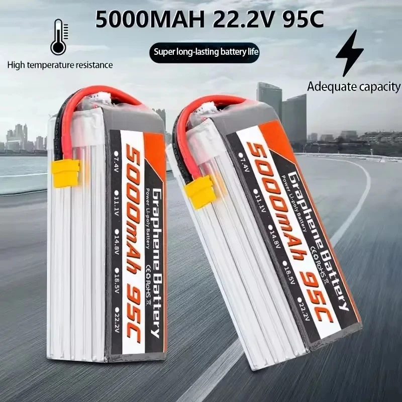 Baterai Lipo 95C 22,2V 6S 5000 - 6S Lipo Battery 22.2V 5000Mah ulasan dan harga