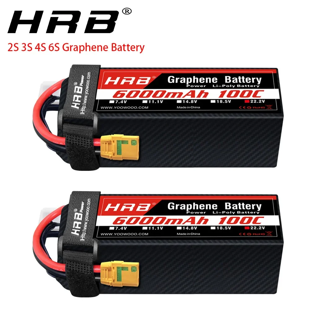 2 Buah Baterai Grafena 2S 3S 4 - 6S Lipo Battery 22.2V 5000Mah ulasan dan harga