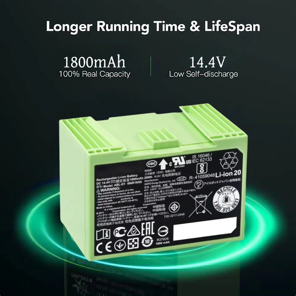 Untuk IRobot Roomba I7 Baterai - 4S Lipo Battery 14.8V 6000Mah ulasan dan harga