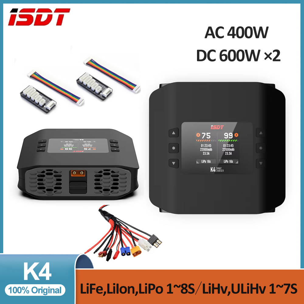 ISDT K4 1~8S Pengisi Daya Bate - Isdt K4 Dual Lipo Charger ulasan dan harga